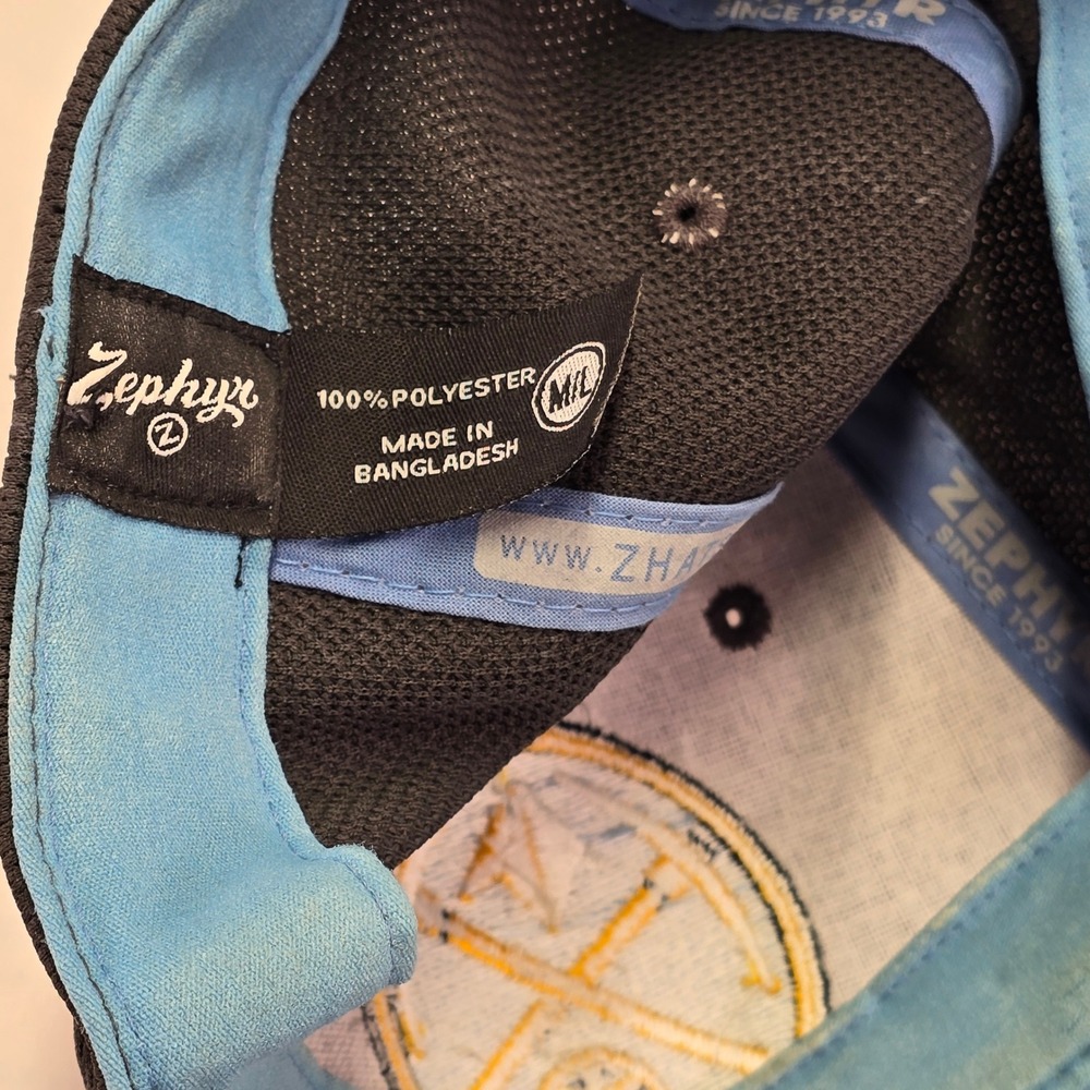 Denver Nuggets NBA Zephyr Baseball Cap Black Blue Hat - Picture 6 of 6